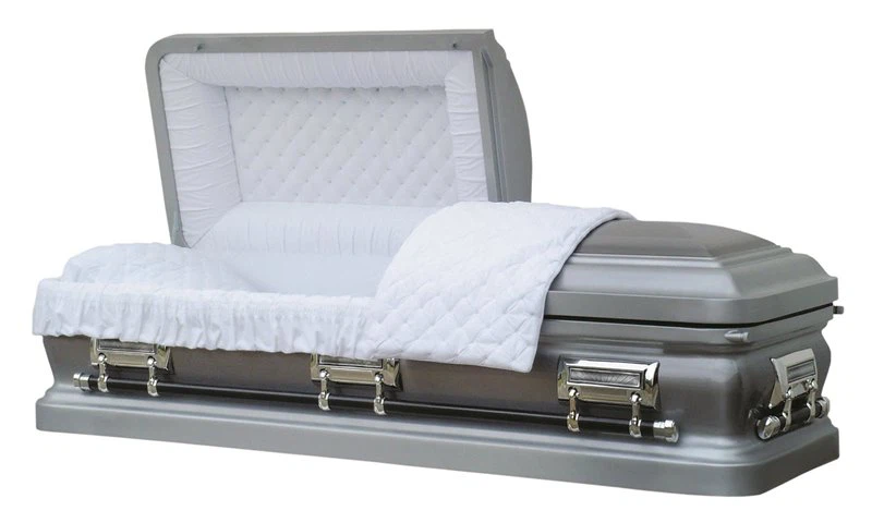 An ajan fwose wonn kwen Steel Casket