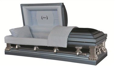 Twotone Blue Black Square Corner Casket